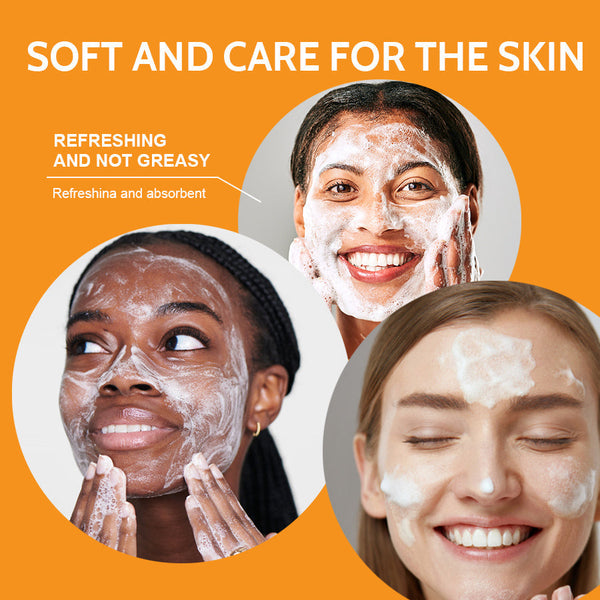 Clear Turmeric Cleansing Mousse Facial Brightening Cleanser Turmeric  Facial  Cleanser Natural Exfoliating Renewal Serum.