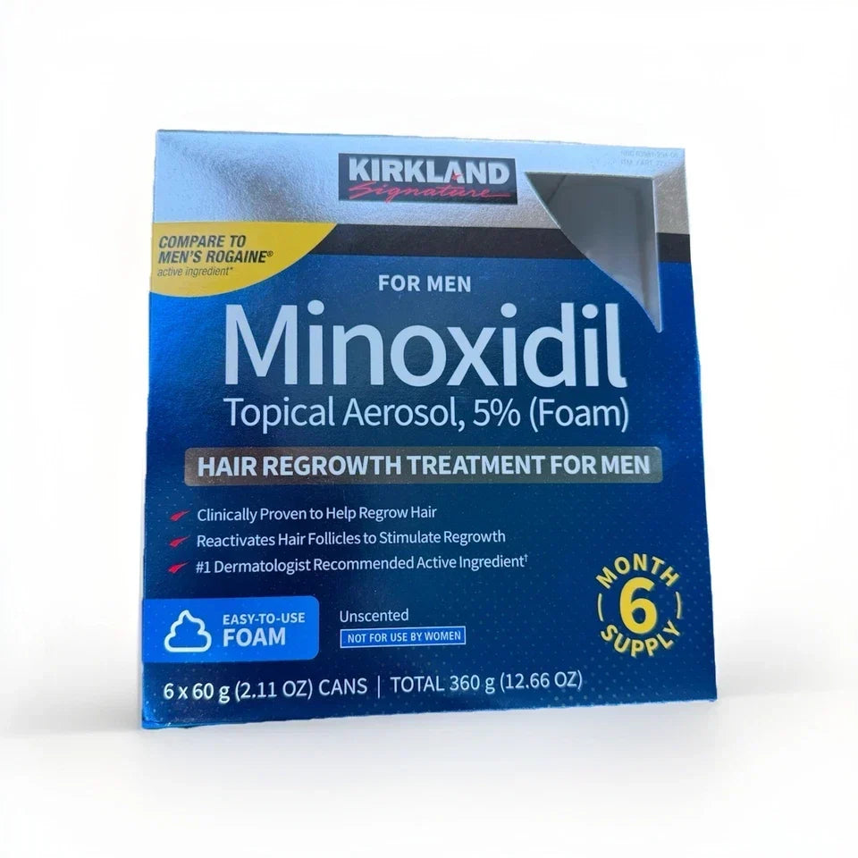 Kirkland Minoxidil 5% Foam for Men – Hair Regrowth Treatment
